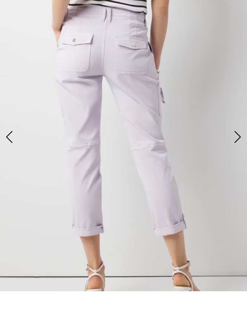 White House black market pret a pedi lavender mid rise pantWomen's Straight-Leg - Picture 12 of 12